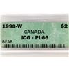 Image 3 : 1998-W CANADA BI-METALLIC $2 TOONIE POLOR BEAR