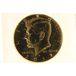 2017 24KT GOLD ENRICHED KENNEDY HALF DOLLAR