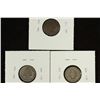 Image 2 : 1889, 1890 & 1891 SEATED LIBERTY DIMES
