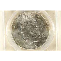 1922 PEACE SILVER DOLLAR PCGS MS62
