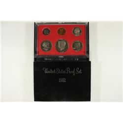 1981 US PROOF SET (WITH BOX)