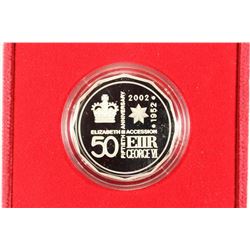 2002 AUSTRALIA SILVER PROOF 50 CENT "ACCESSION