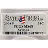 Image 3 : 2008-P ARIZONA QUARTER PCGS MS68 SATIN FINISH