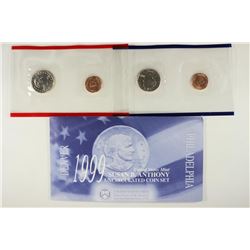 1999-P & D SBA DOLLAR UNC COIN SET
