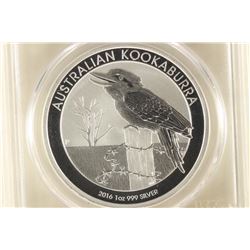 2016-P AUSTRALIA KOOKABURRA 1 OZ SILVER DOLLAR