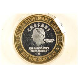 $10 CASINO TOKEN CAESARS ATLANTIC CITY NEW JERSEY
