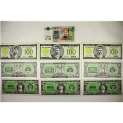 10 ASSORTED CHINESE HELL BANK NOTES CRISP UNC
