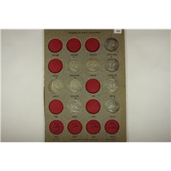 9 ALL DIFFERENT DATES FRANKLIN HALF DOLLARS