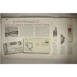 4 ASSORTED 1980 1ST DAY ISSUE ENVELOPES AND STAMPS