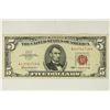 Image 1 : 1963 $5 US RED SEAL NOTE