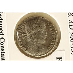 306-337 A.D. CONSTANTINE ANCIENT COIN (FINE)