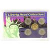 Image 1 : LIBERTY HEAD COLLECTION CONTAINS: 5 LIBERTY "V"