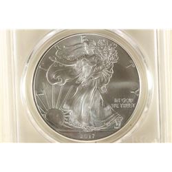 2017 (W) AMERICAN SILVER EAGLE PCGS MS70