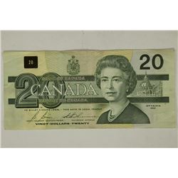 1991 CANADA $20 BILL