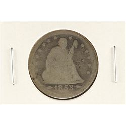 1853 WITH ARROWS SEATED LIBERTY QUARTER