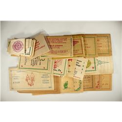 40 ASSORTED WOODEN NICKELS CIRCA 1971'S-90'S