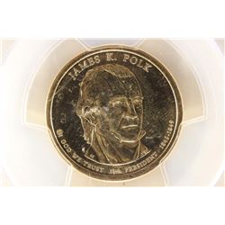 ERROR 2009 JAMES K. POLK DOLLAR MISSING EDGE