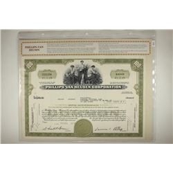 VINTAGE STOCK CERTIFICATE 100 SHARES OF PHILLIPS-