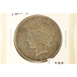 1923-D PEACE SILVER DOLLAR