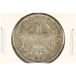 1925-F GERMAN SILVER 2 MARKS