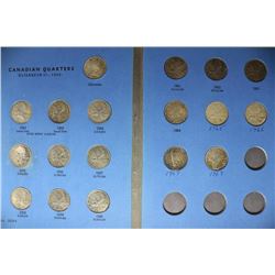 1953-1968 CANADIAN SILVER 25 CENTS 18 COINS