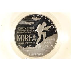 1991-P KOREAN WAR PROOF SILVER DOLLAR