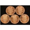 Image 2 : 5 ASSORTED 1/2 OZ. .999 COPPER ROUNDS BY THE