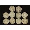 Image 1 : 10 ASSORTED 1940'S MERCURY DIMES