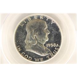 1958 FRANKLIN HALF DOLLAR PCGS PR66