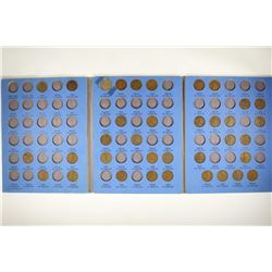 3 PARTIAL LINCOLN CENT ALBUMS 1909-1940 (36 COINS)