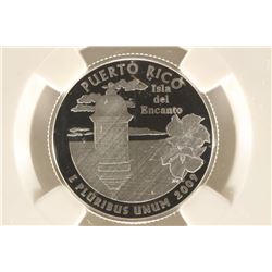 2009-S SILVER PUERTO RICO QUARTER NGC PF70