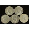Image 1 : 5 ASSORTED 1966-1969 40% SILVER JOHN F. KENNEDY