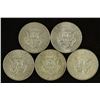 Image 2 : 5 ASSORTED 1966-1969 40% SILVER JOHN F. KENNEDY