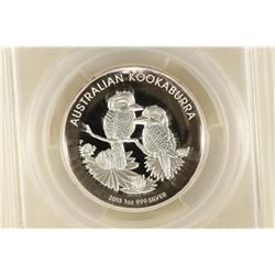 2013-P AUSTRALIA KOOKABURRA  HIGH RELIEF 1 OZ