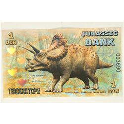 2015 JURASSIC BANK 1 DIN "TRICERATOPS" COLORIZED