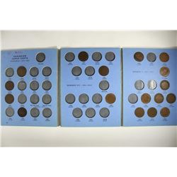 PARTIAL CANADA 1858-1920 LARGE CENT ALBUM