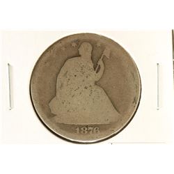 1876 SEATED LIBERTY HALF DOLLAR