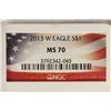 Image 3 : 2013-W AMERICAN SILVER EAGLE NGC MS70
