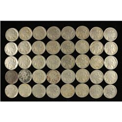 40 ASSORTED 1920'S & 1930'S BUFFALO NICKELS