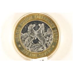 CASINO $10 SILVER TOKEN (UNC) 1996 MYSTIC LAKE