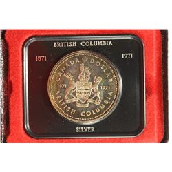 1971 CANADA BRITISH COLUMBIA SILVER PROOF $