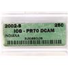 Image 3 : 2002-S INDIANA QUARTER ICG PR70 DCAM