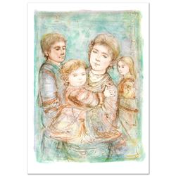 "Portrait of a Family" Limited Edition Lithograph (28" x 40.5") by Edna Hibel (1