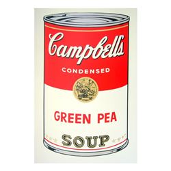 Andy Warhol "Soup Can 11.50 (Green Pea)" Silk Screen Print from Sunday B Morning