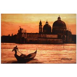 Howard Behrens (1933-2014), "Sunset on the Grand Canal 1" Limited Edition Hand E