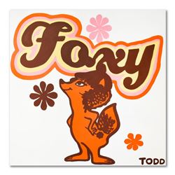 Todd Goldman, "Foxy" Original Acrylic Painting on Gallery Wrapped Canvas, Hand S