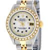 Image 1 : Rolex Ladies 2 Tone MOP Sapphire String Diamond and Sapphire Datejust Wristwatch