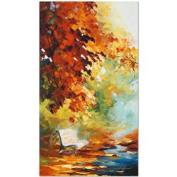 Leonid Afremov (1955-2019) "Respite Spot" Limited Edition Giclee on Canvas, Numb