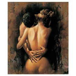 Igor Semeko, "Hug" Hand Signed Limited Edition Giclee on Canvas with Letter of A