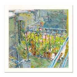 Marco Sassone, "Le Balcon Blueae" Limited Edition Serigraph, Numbered and Hand S